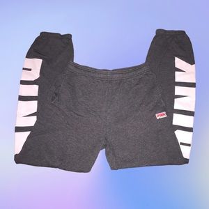Grey PINK Victoria’s Secret Oversized Sweatpants